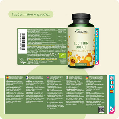 Lecithin Öl Kapseln Bio