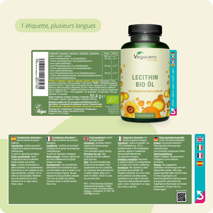 Lécithine Huile Gélules Bio