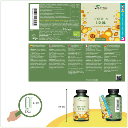 Lecithin Öl Kapseln Bio