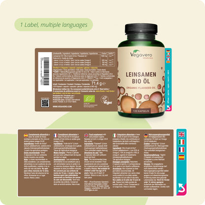 Flaxseed Oil Capsules Organic