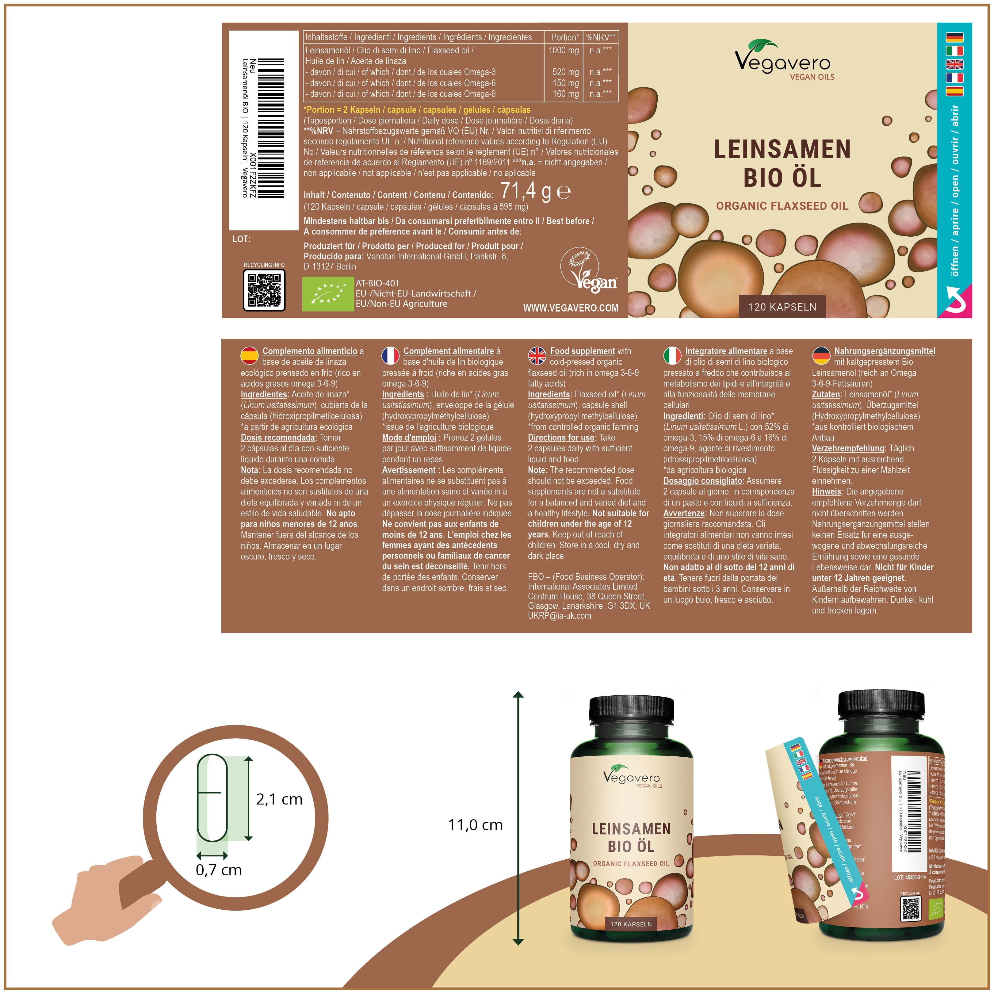 Flaxseed Oil Capsules Organic