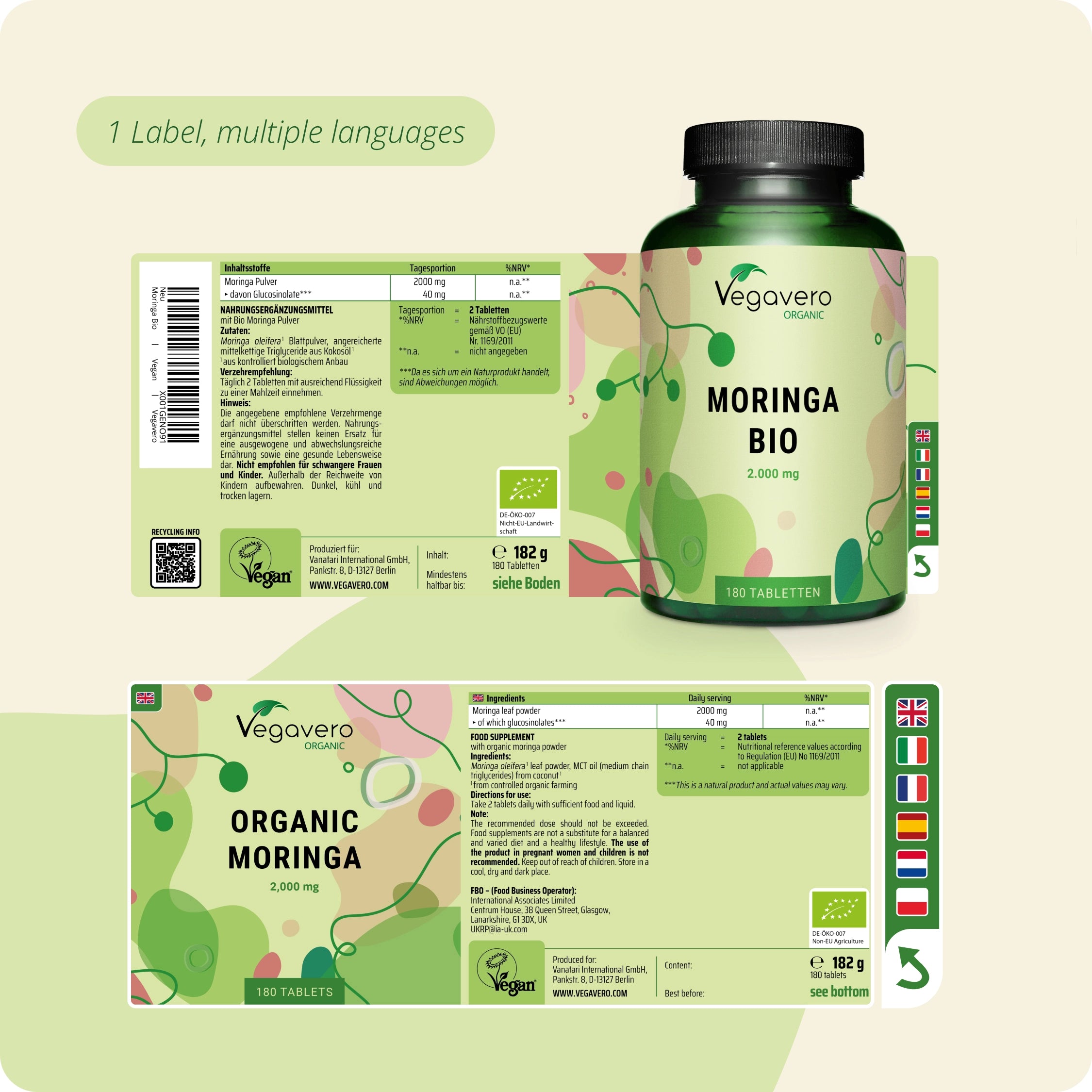 Moringa Oleifera Tablets Organic