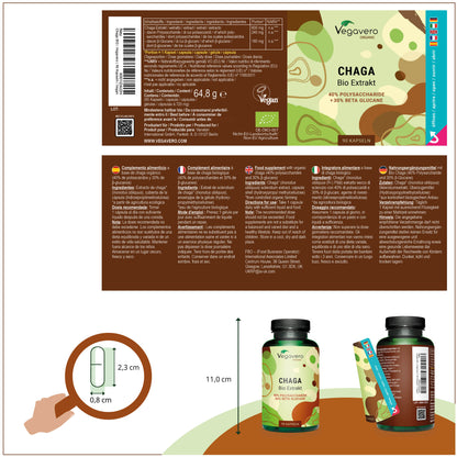Chaga Extract Capsules Organic