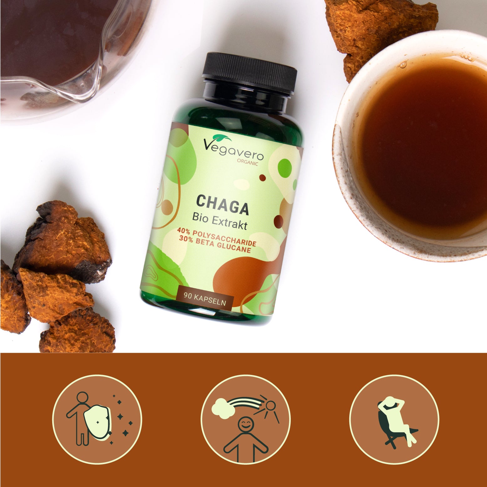 Chaga Extract Capsules Organic
