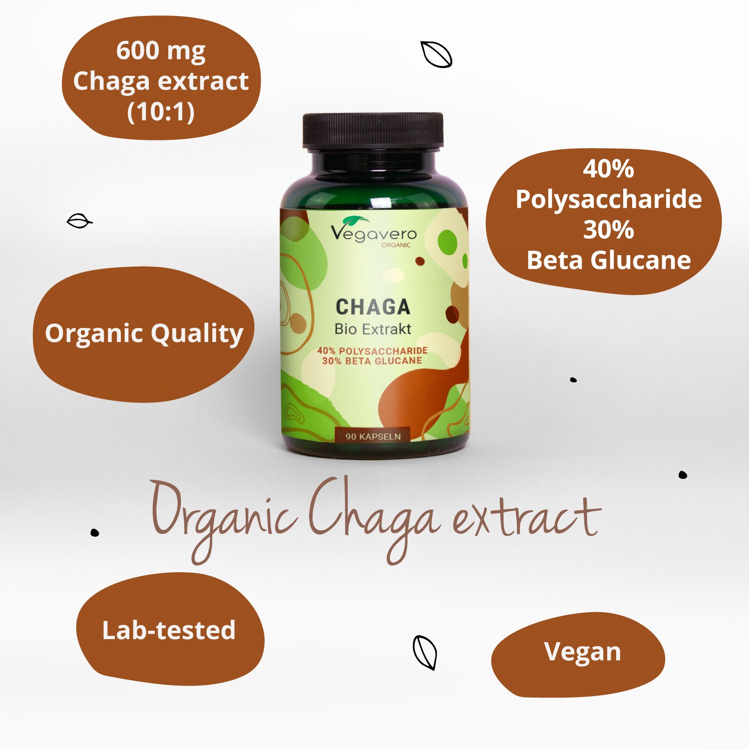 Chaga Extract Capsules Organic