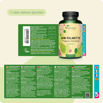 Sägepalme + Pygeum africanum Extrakte Kapseln
