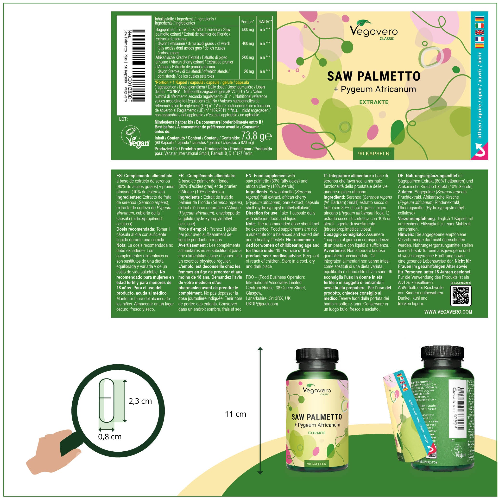 Saw palmetto + Pygeum africanum Extracts Capsules