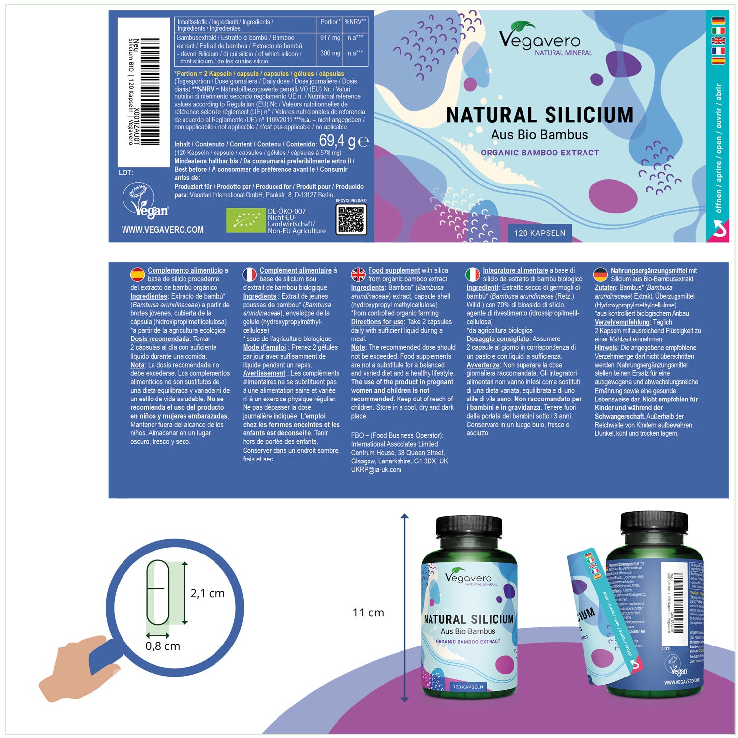 Natural Silicium Capsules Organic