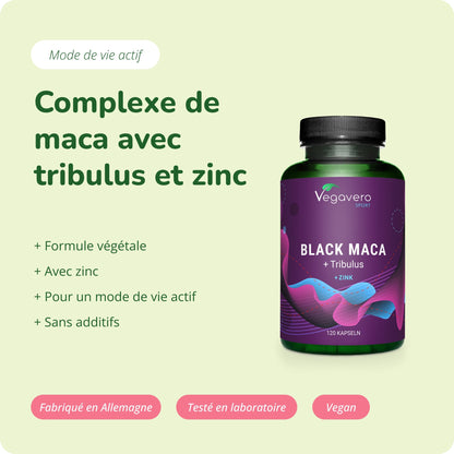 Maca Noire + Tribulus Gélules