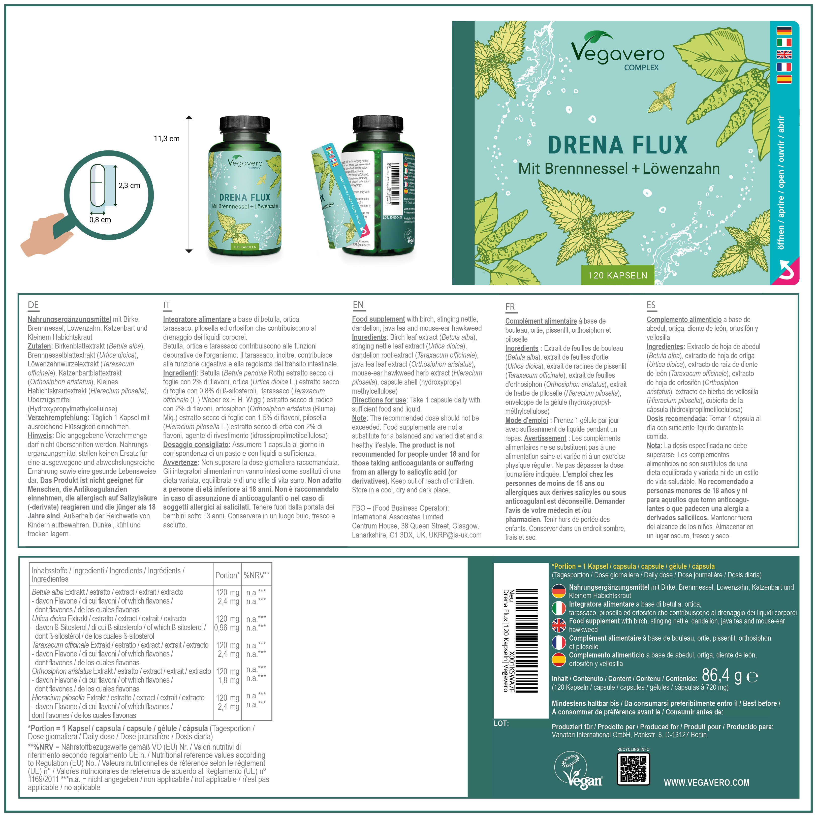 Drenaflux Complex Capsules
