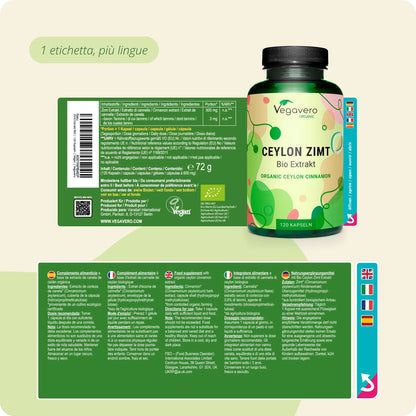 Cannella di Ceylon Estratto Capsule Bio