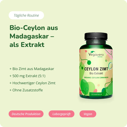 Ceylon Zimt Extrakt Kapseln Bio