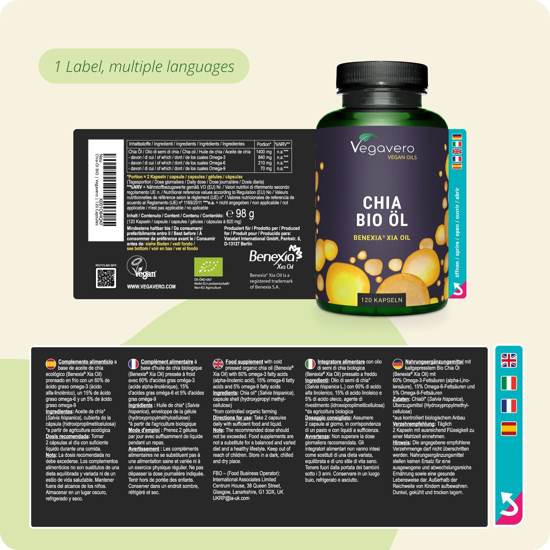 Chia Seed Oil Capsules Organic