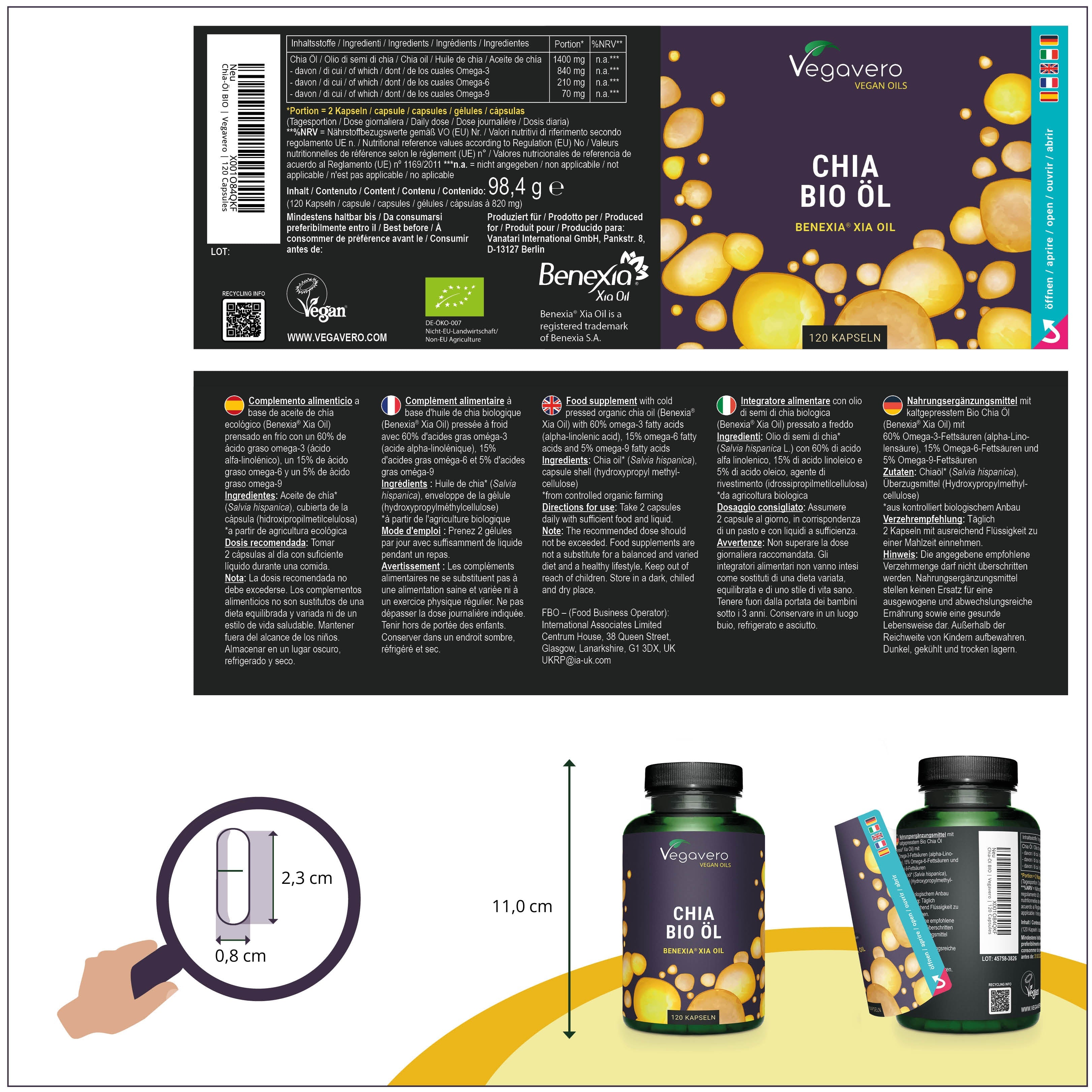 Chia Seed Oil Capsules Organic