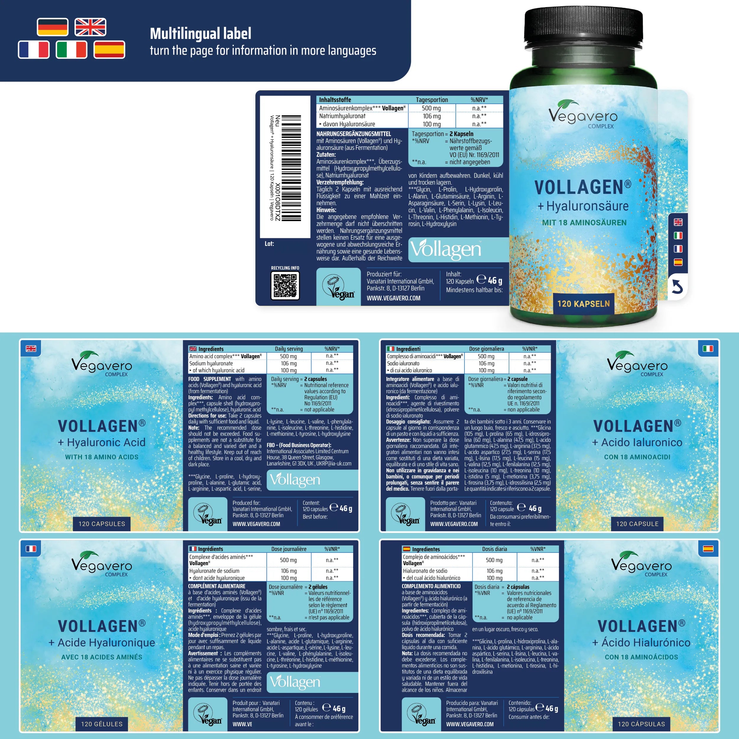 Vollagen + Hyaluronic Acid Complex Capsules