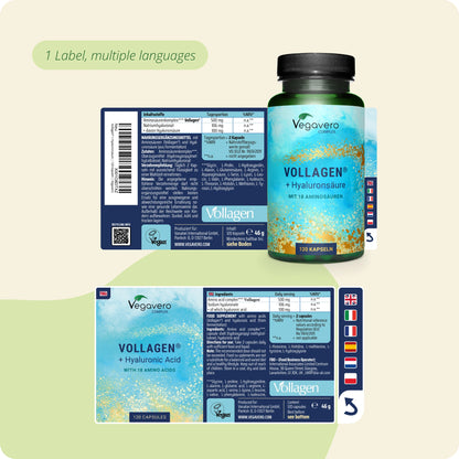 Vollagen + Hyaluronsäure Complex Kapseln
