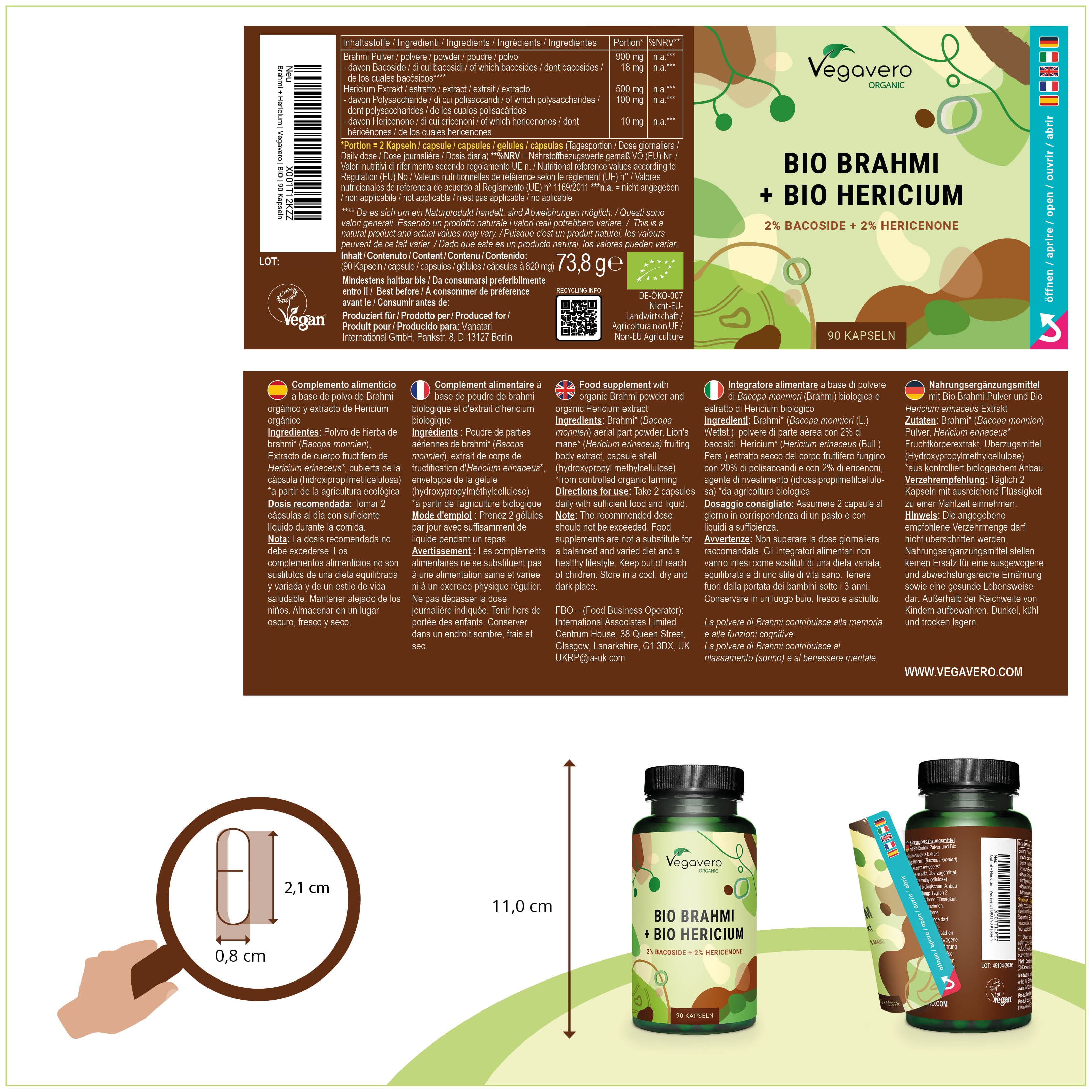 Brahmi + Hericium Capsule Bio
