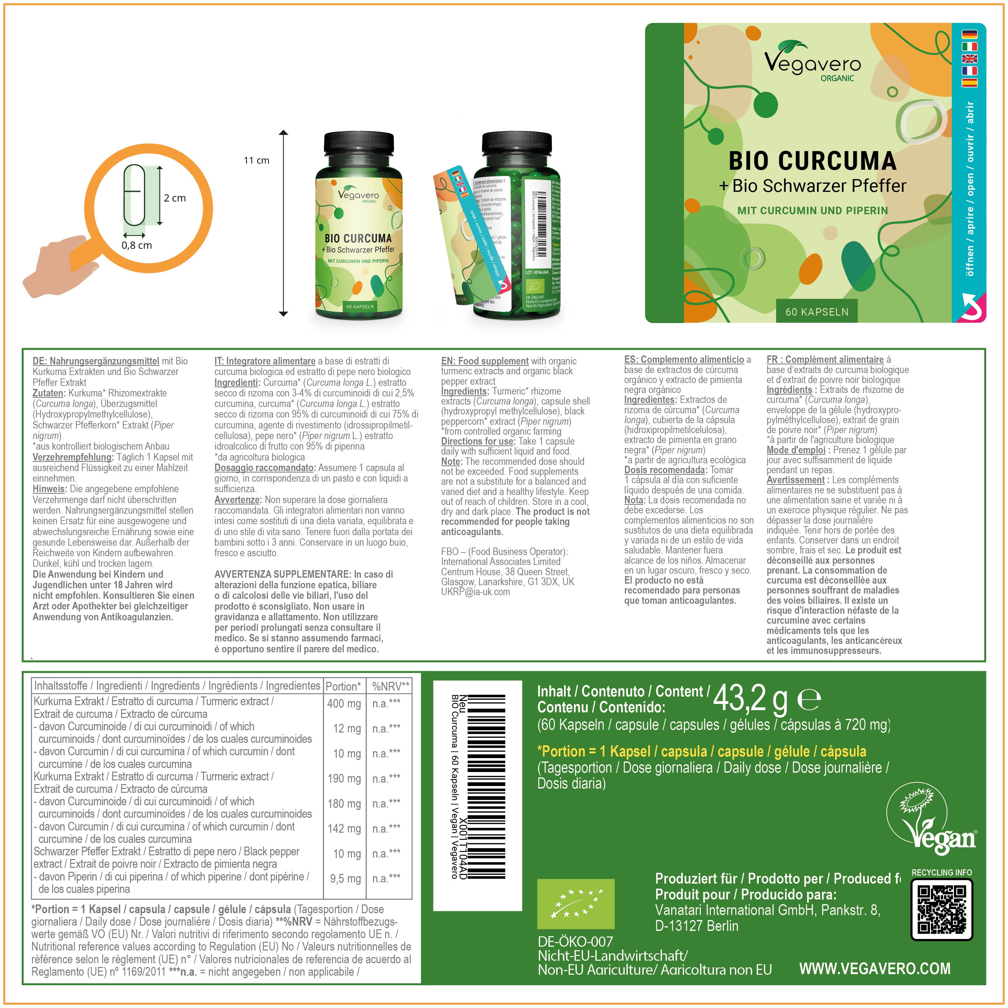 Turmeric Capsules Organic