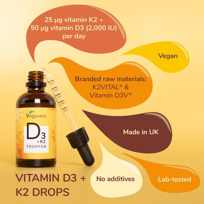 Vitamin D3 + K2 Drops