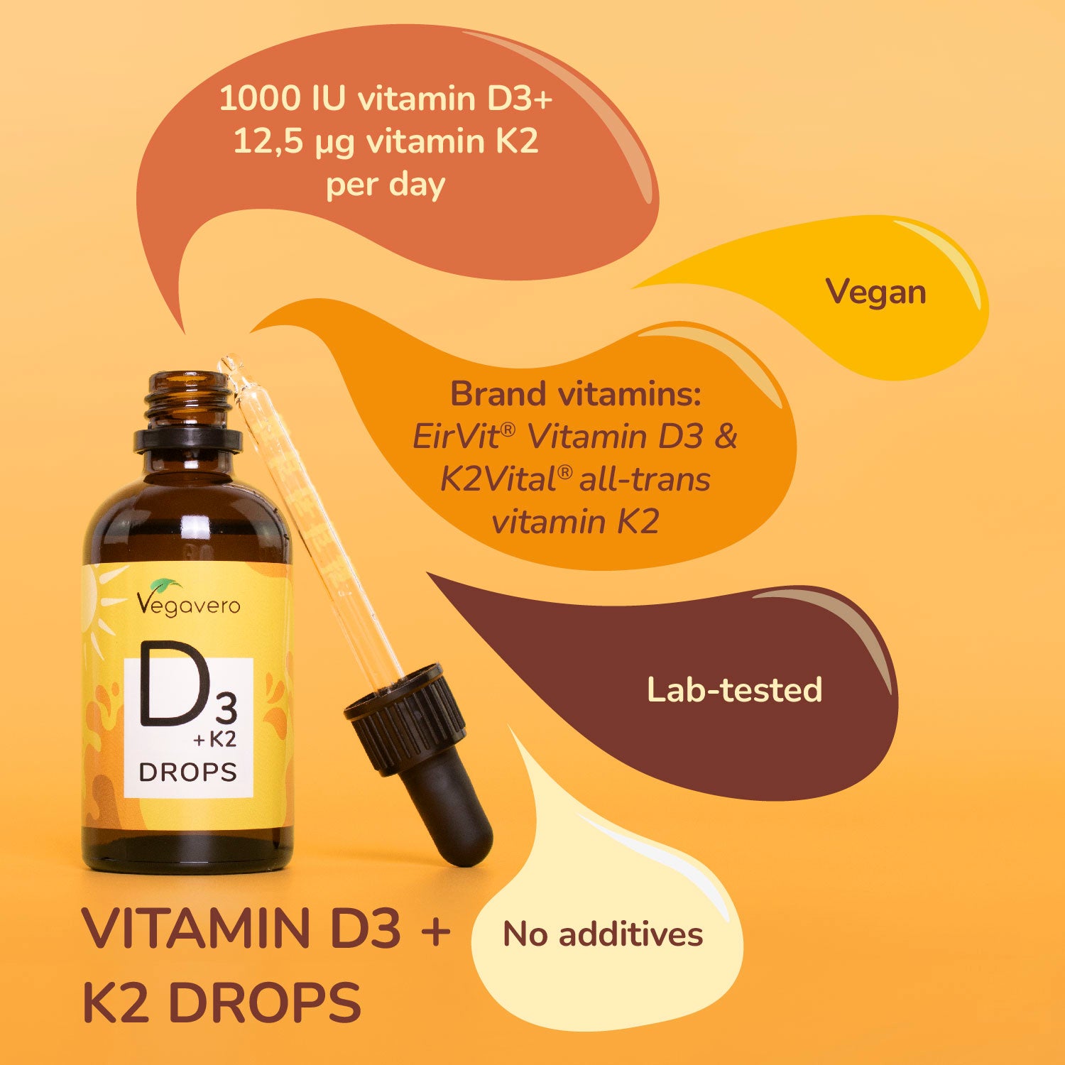 Vitamin D3 + K2 Drops