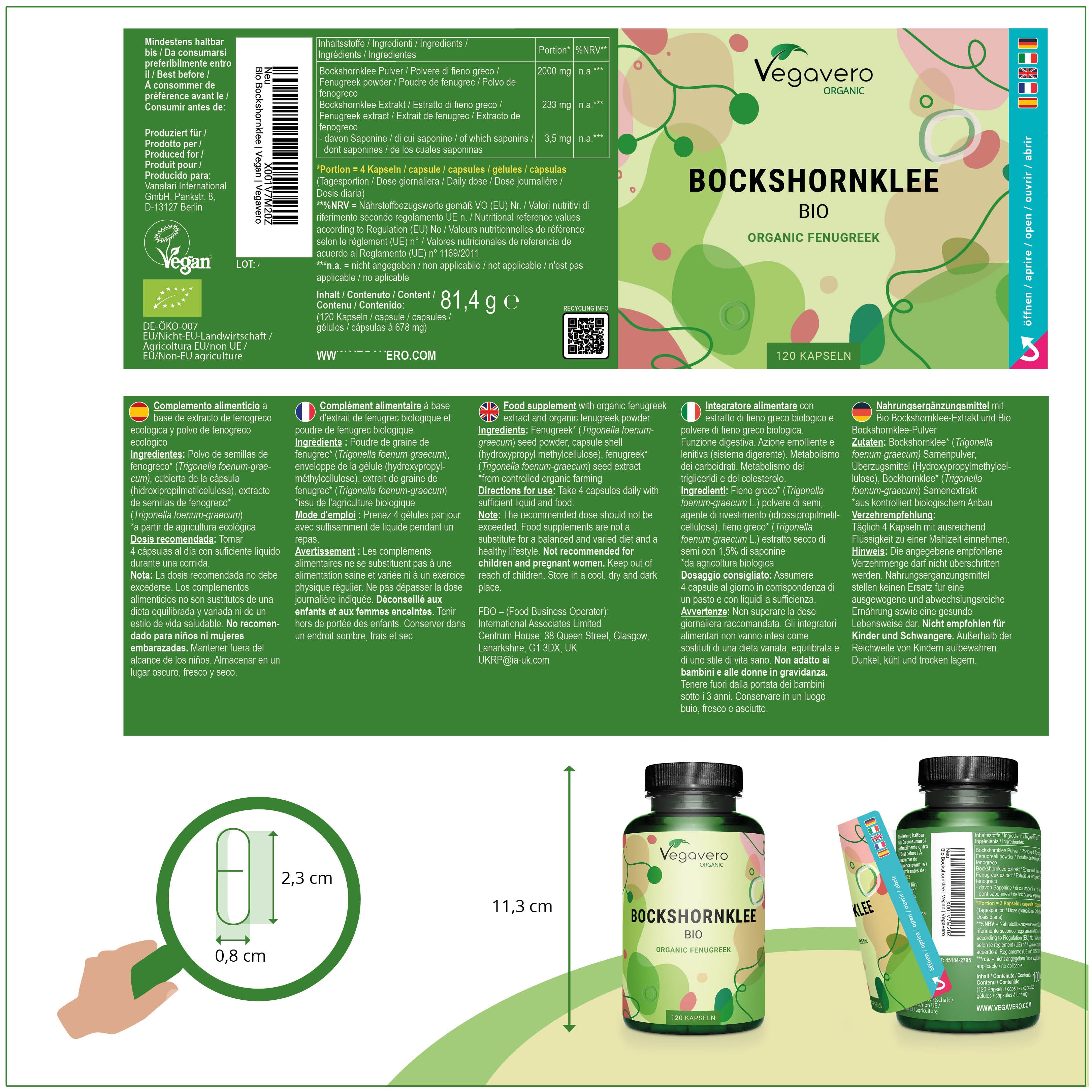 Fenugreek Capsules Organic
