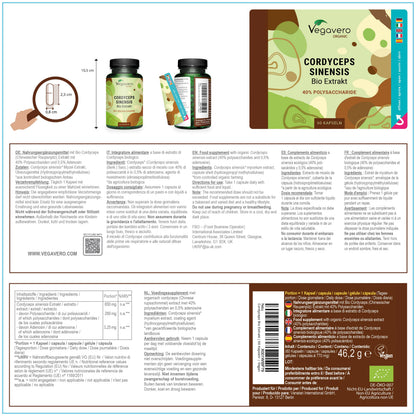 Cordyceps Sinensis Extract Capsules Organic