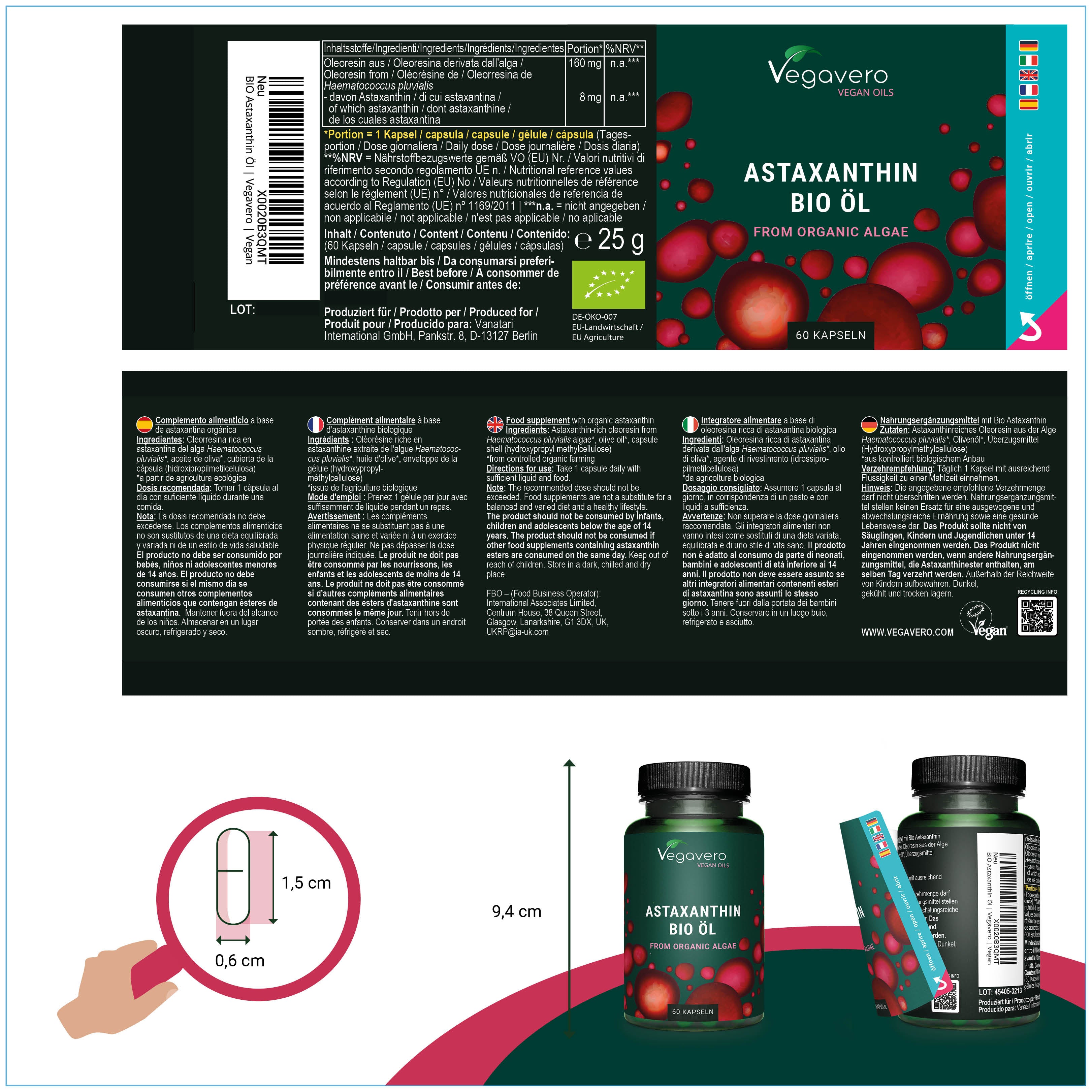 Astaxanthin Oil Capsules Organic