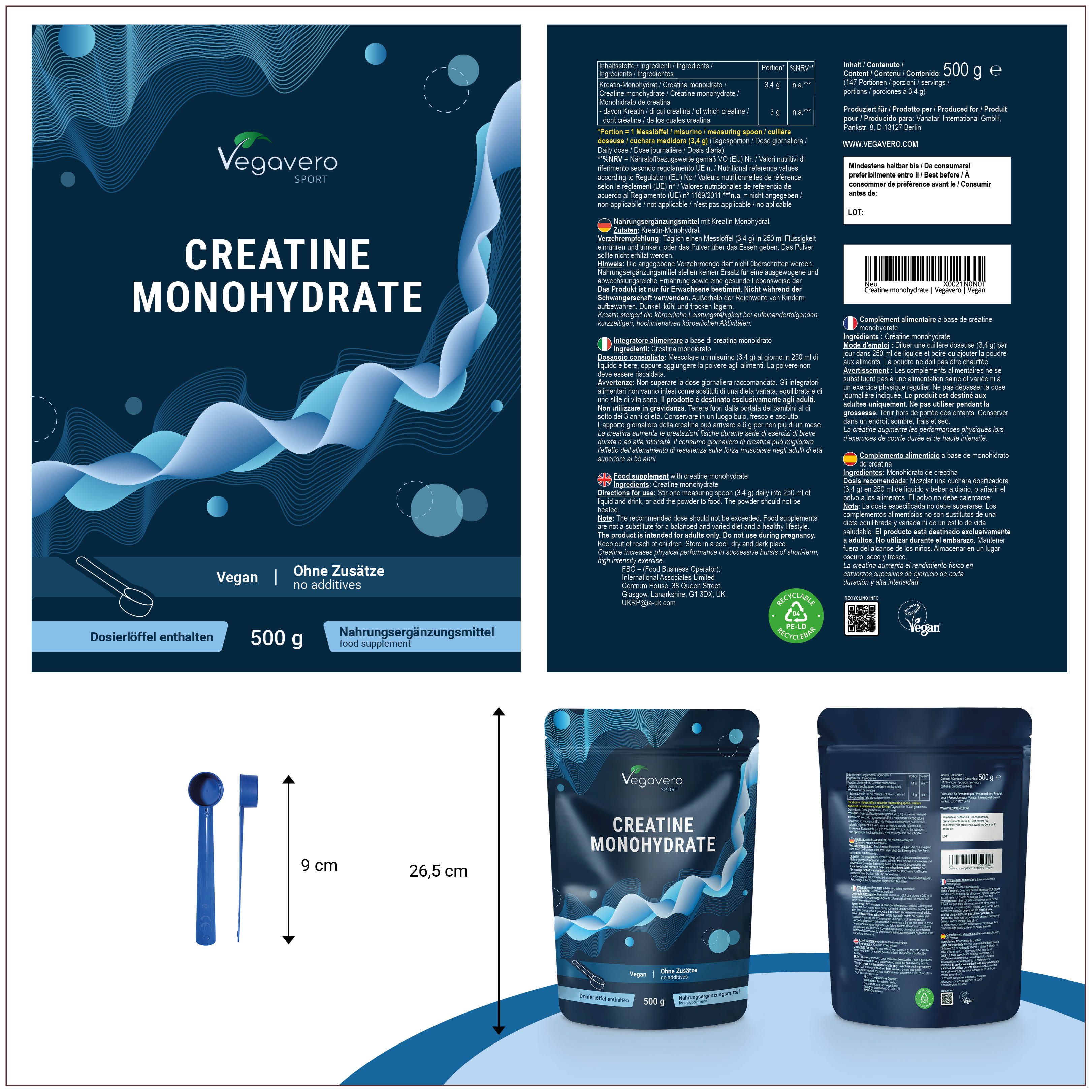 Creatine Monohydrate Powder