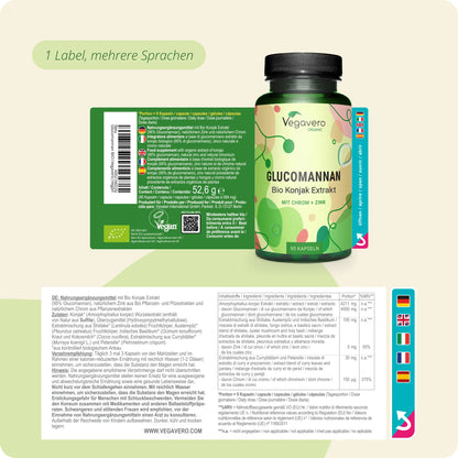 Glucomannan Kapseln Bio