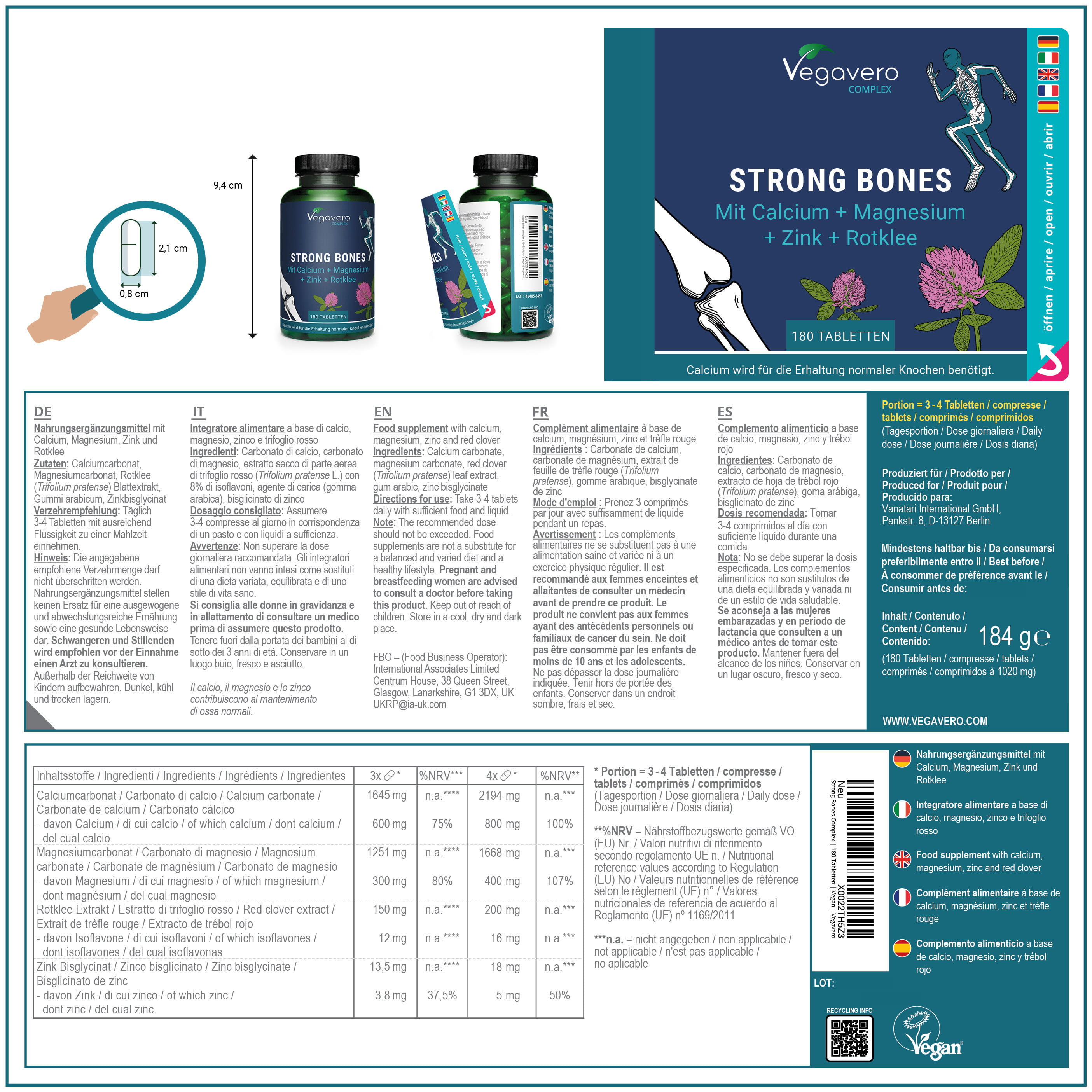 Strong Bones Complex Tablets
