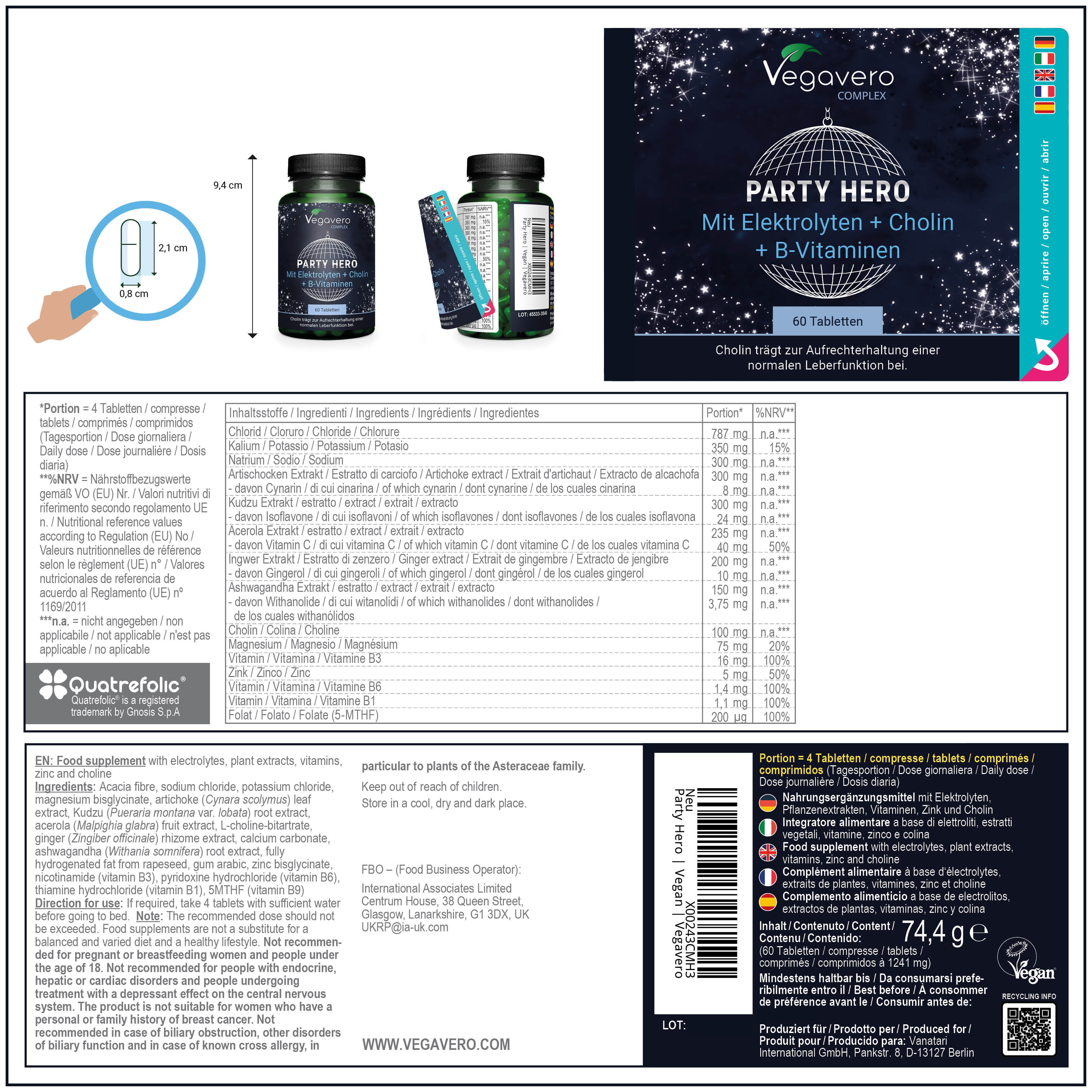 Party Hero Complex Tablets