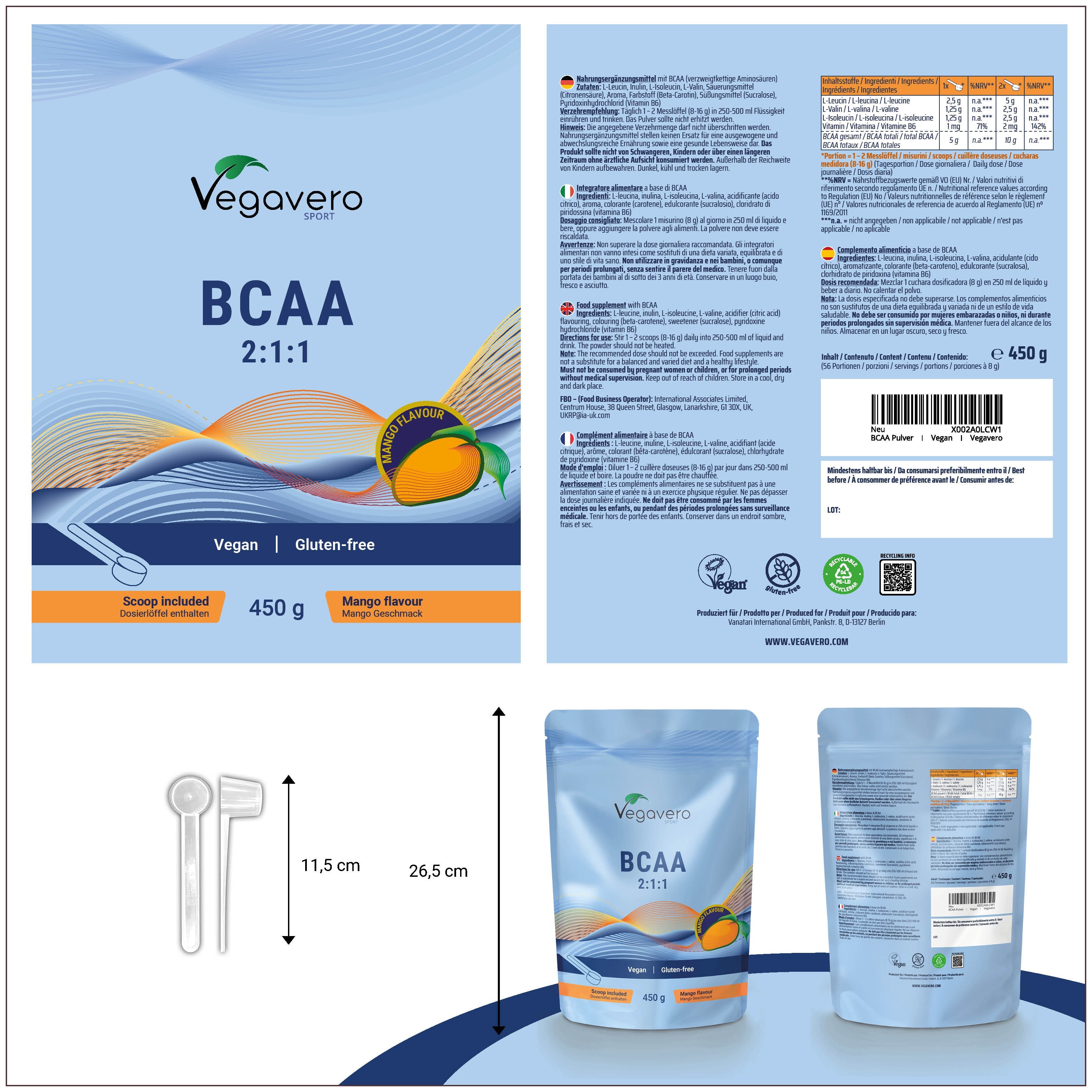 BCAA Powder Mango