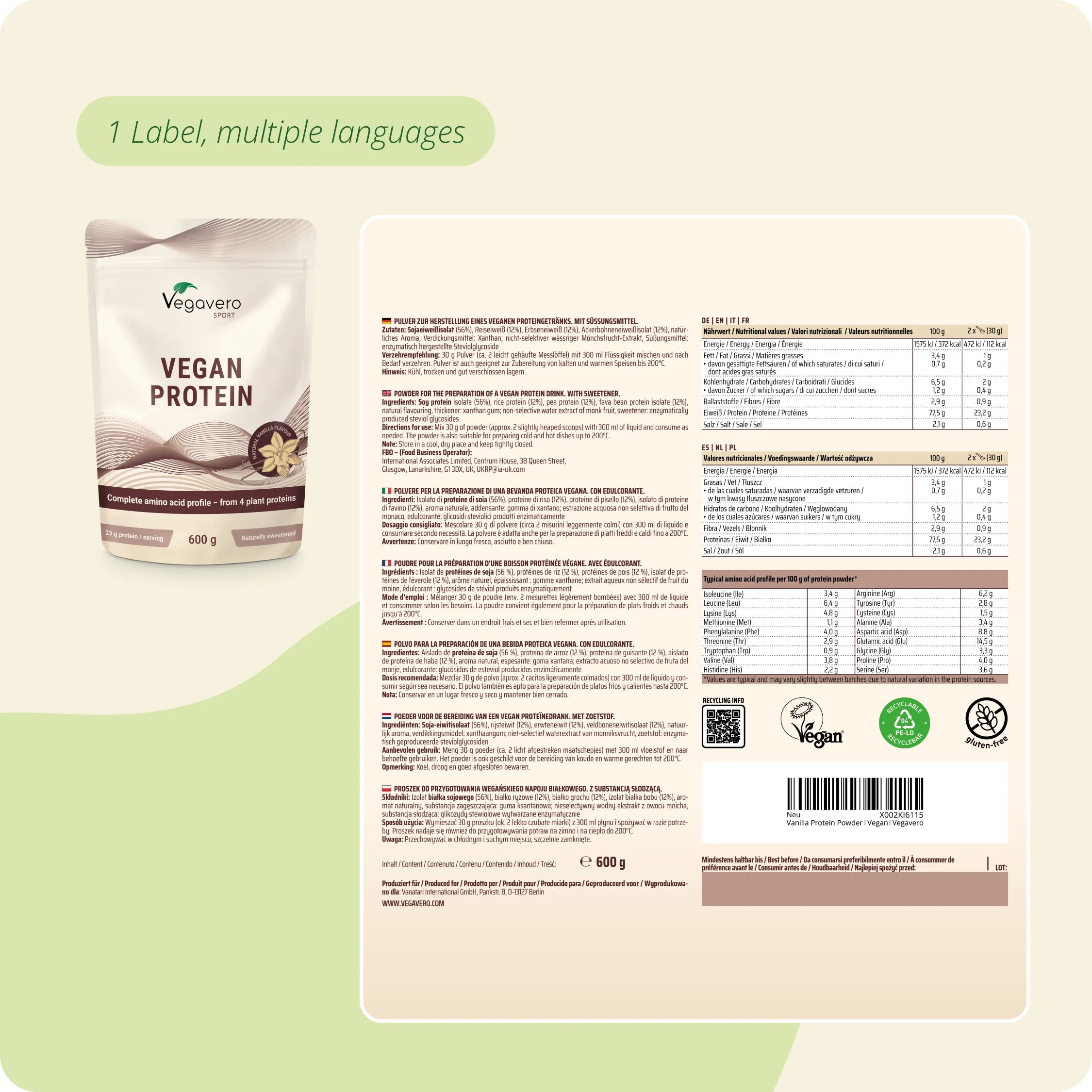 Protein Powder Vanilla