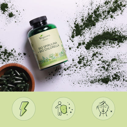 Spirulina + Chlorella Capsule Bio
