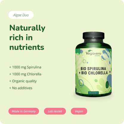 Chlorella & Spirulina Capsules Organic