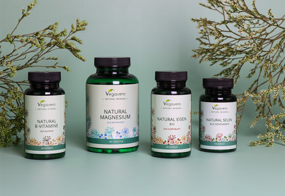 Unsere neue Produktlinie: Vitamine und Mineralstoffe aus der Natur! - Vegavero Natural: Natürliche Vitamine und Mineralstoffe