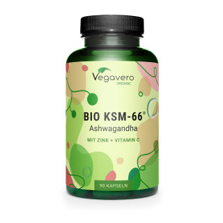 Organic Ashwagandha KSM-66 (90 Capsules)